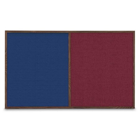 United Visual Products Sliding Door Indoor Enclosed Corkboard, 3 UV9000ACSH-GOLD-CLOUD